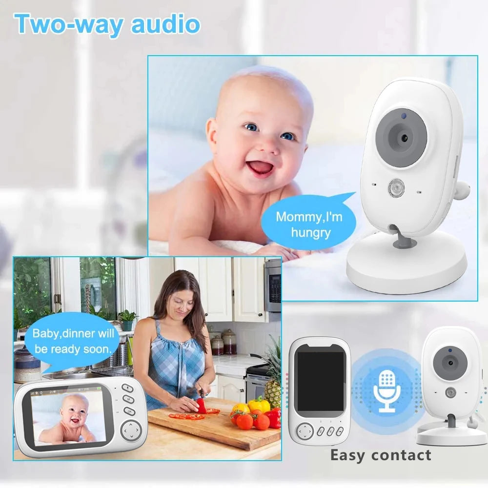 3.5 Inch Better Than VB603 Baby Monitor With Camera LCD Electronic Babysitter Wireless 2 Way Audio Talk Video Baby Nanny Radio by Smarsty