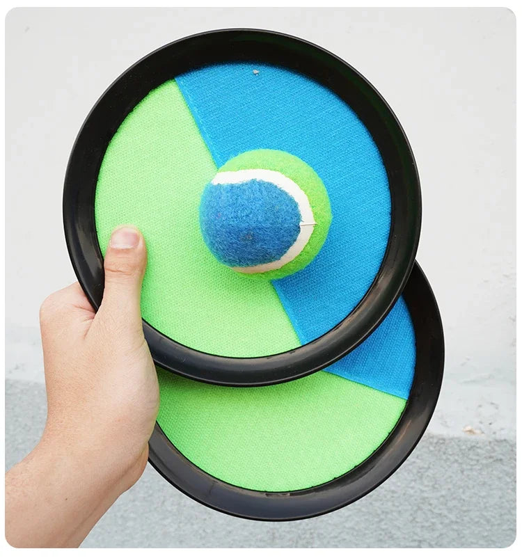 1Set Kids Sucker Sticky Ball Toy Outdoor Sports Catch Ball Game Set Throw And Catch Parent-Child Interactive Outdoor Toys by Smarsty