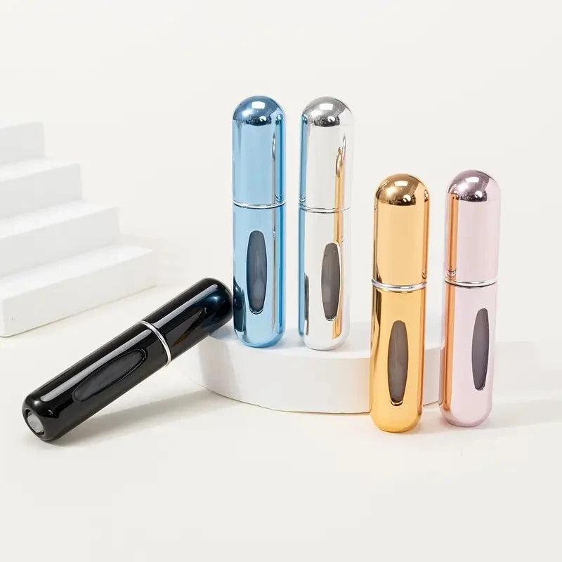 Portable Mini Travel High-end Perfume Bottle Base Refill Bottle Straight Charging Small Sample Perfume Aluminum Material - Smarsty