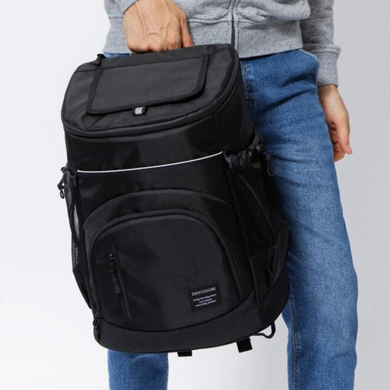 Refrigerator Bags Soft Insulated Cooler Backpack Thermal Isothermal Fridge Travel Outdoor Beach Ice Beer Backpack 30L - Smarsty