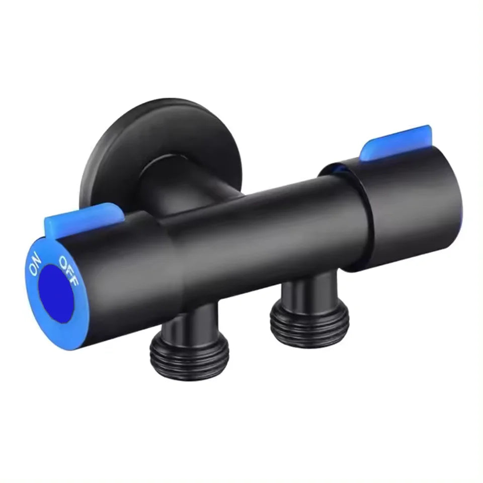 Stainless Steel Bathroom Toilet Angle Valve with Double Outlet - Smarsty