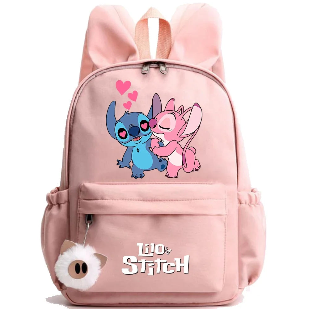 HOT Disney Lilo Stitch Backpack for Girl Boy Student Teenager Children Rucksack Women Casual School Bags Kids Birthday Gift Toy - Smarsty