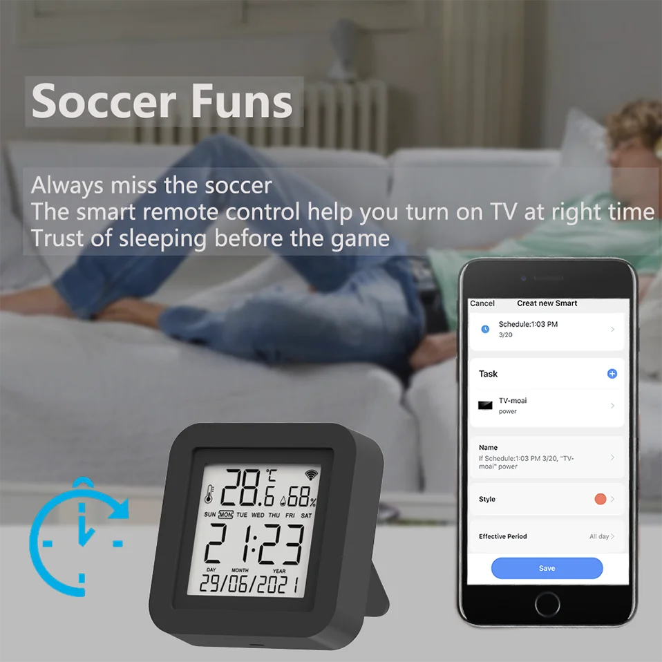 Tuya Smart IR Remote With Temperature Sensor - Smarsty
