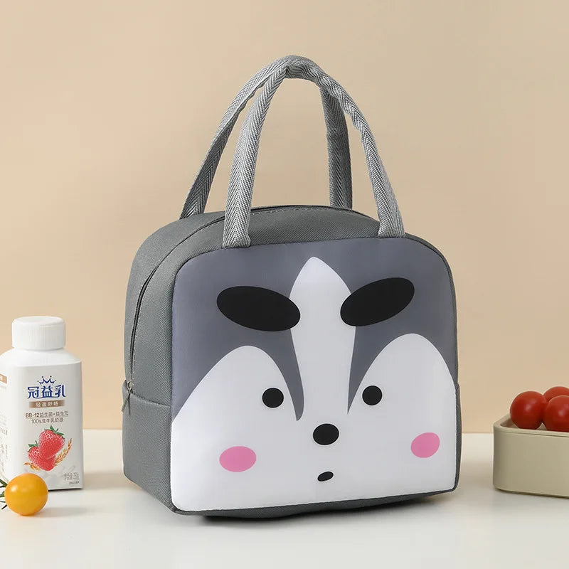 Cartoon Animals Kids Insulated Lunch Bag with Free Shipping - Smarsty