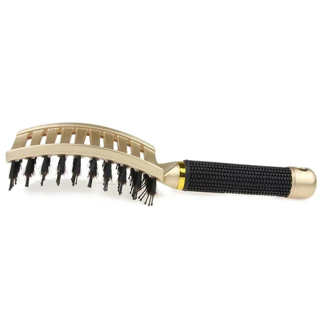 Boar Bristle Hair Brush for Scalp Massage and Detangling - Smarsty