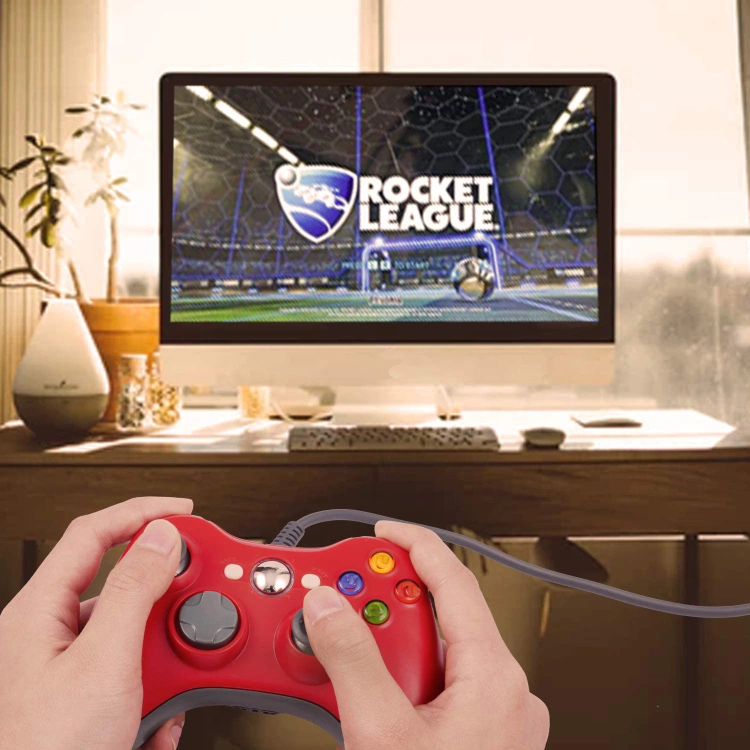 USB Wired Game Controller for Xbox 360 with Enhanced Precision - Smarsty