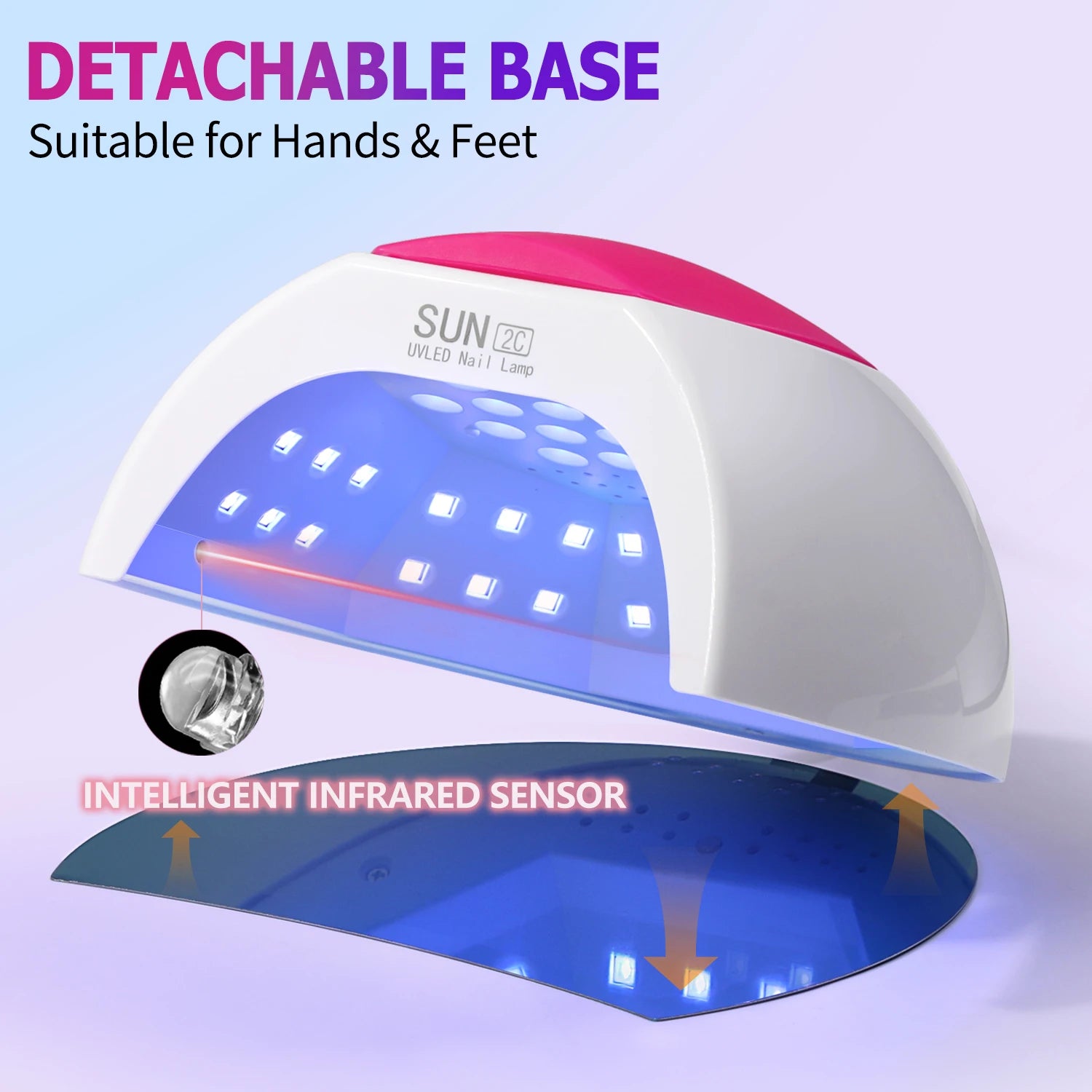 Sun2C 48W LED UV Nail Lamp for Quick Drying - Smarsty