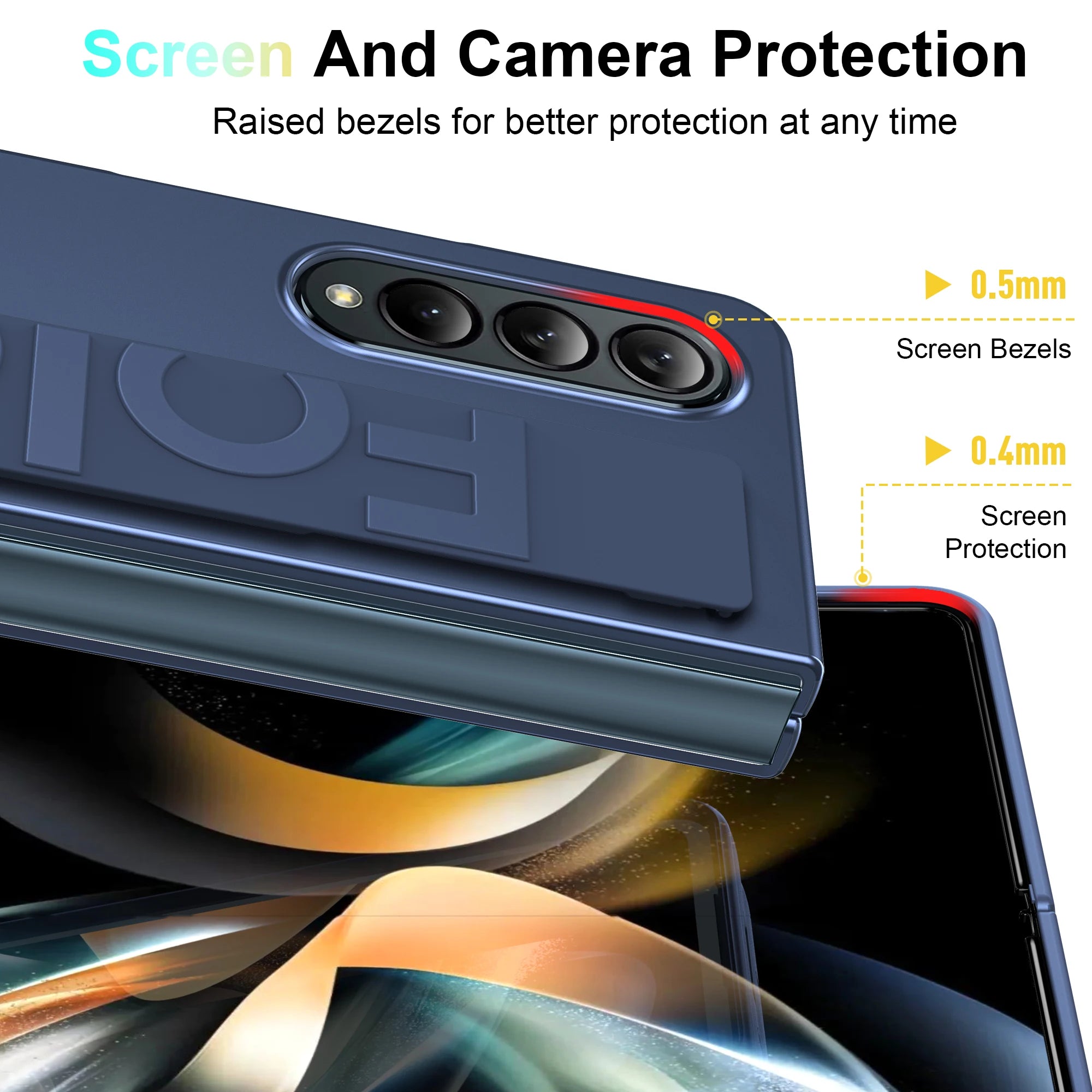 Ultra Thin Matte Galaxy Fold Case With Wrist Strap Pro - Smarsty