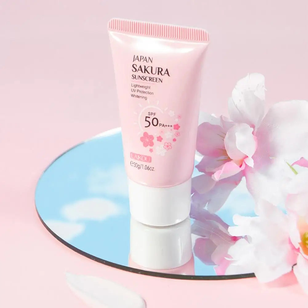 Sakura Sunscreen Cream SPF50 Moisturizing UV Protection - Smarsty