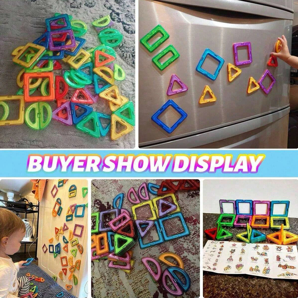 Magnetic Building Blocks DIY Magnets Toys medium size STEM Toys Construction Toys Learning Educational Magnet Toys - Smarsty