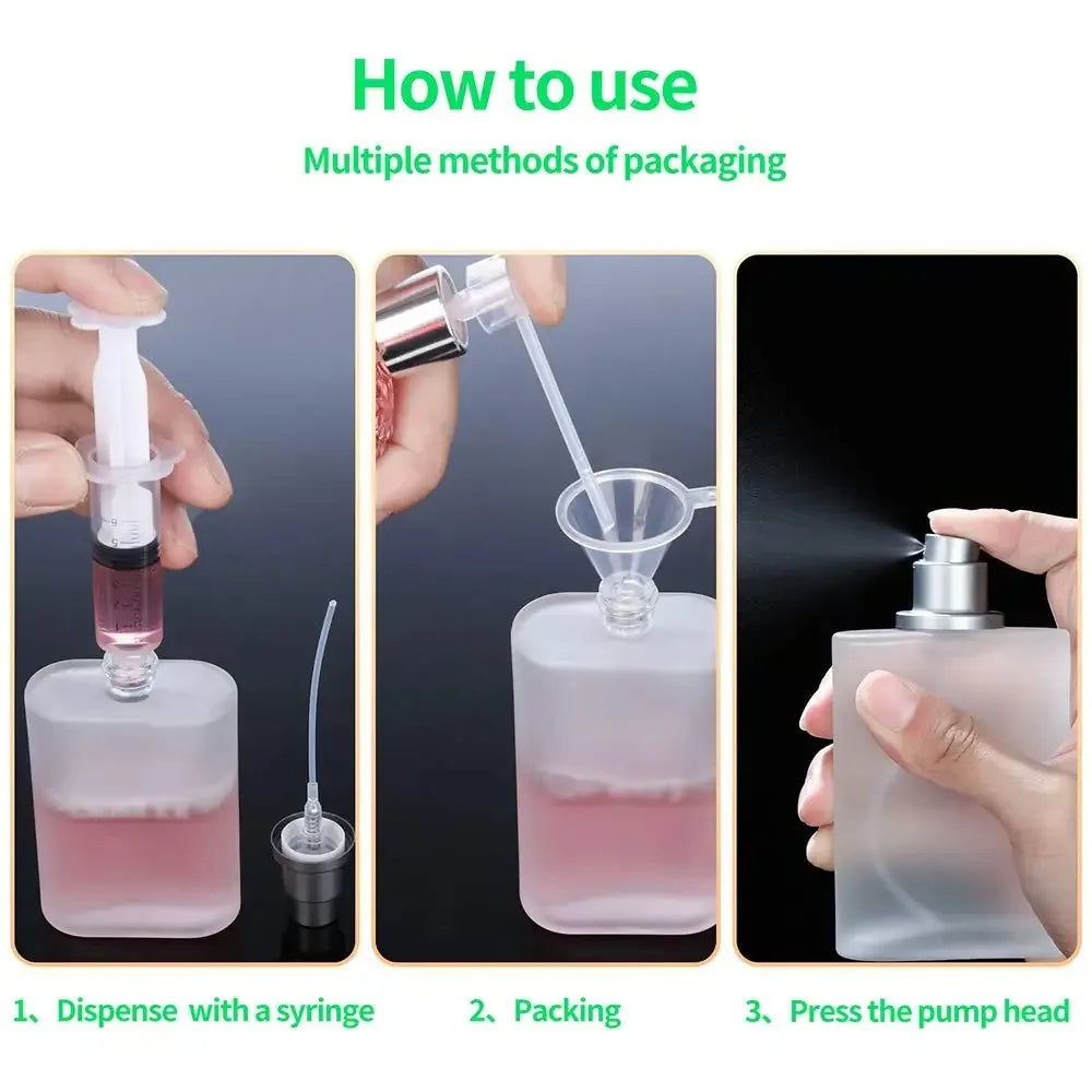 Frosted Glass Spray Bottles Refillable Perfume Atomizer - Smarsty