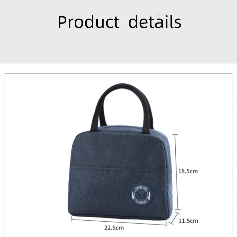 Insulated Aluminum Foil Lunch Bag With Ice Pack Portable - Smarsty