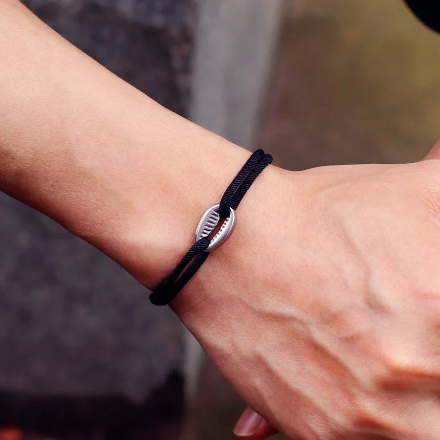 Handwoven Macrame Rope Bracelet for Men Adjustable Beach Style - Smarsty