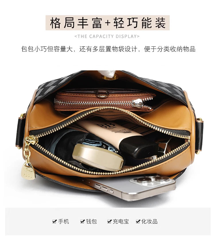 Women Shoulder Bag Crossbody Purse Slim Small Square Satchel - Smarsty