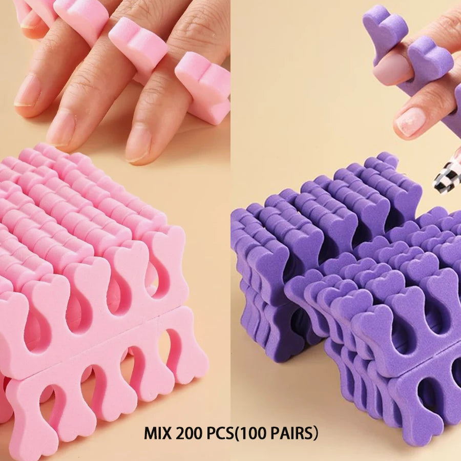 Soft Nail Art Toe Separators for Easy Pedicures - Smarsty