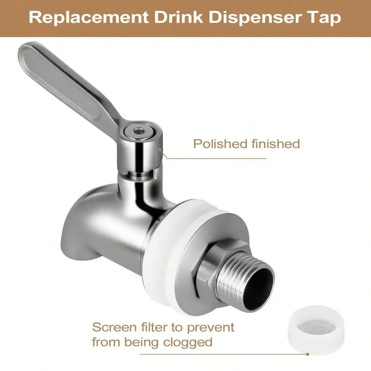 Stainless Steel Beverage Dispenser Spigot for Easy Pouring - Smarsty
