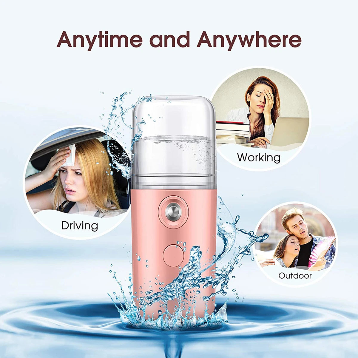 Portable Mini Facial Steamer for Deep Skin Hydration - Smarsty
