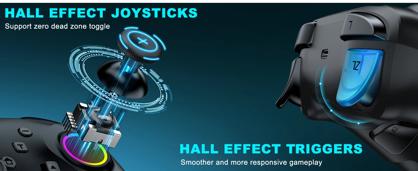 Dinofire Wireless Bluetooth RGB Controller for Nintendo Switch - Smarsty