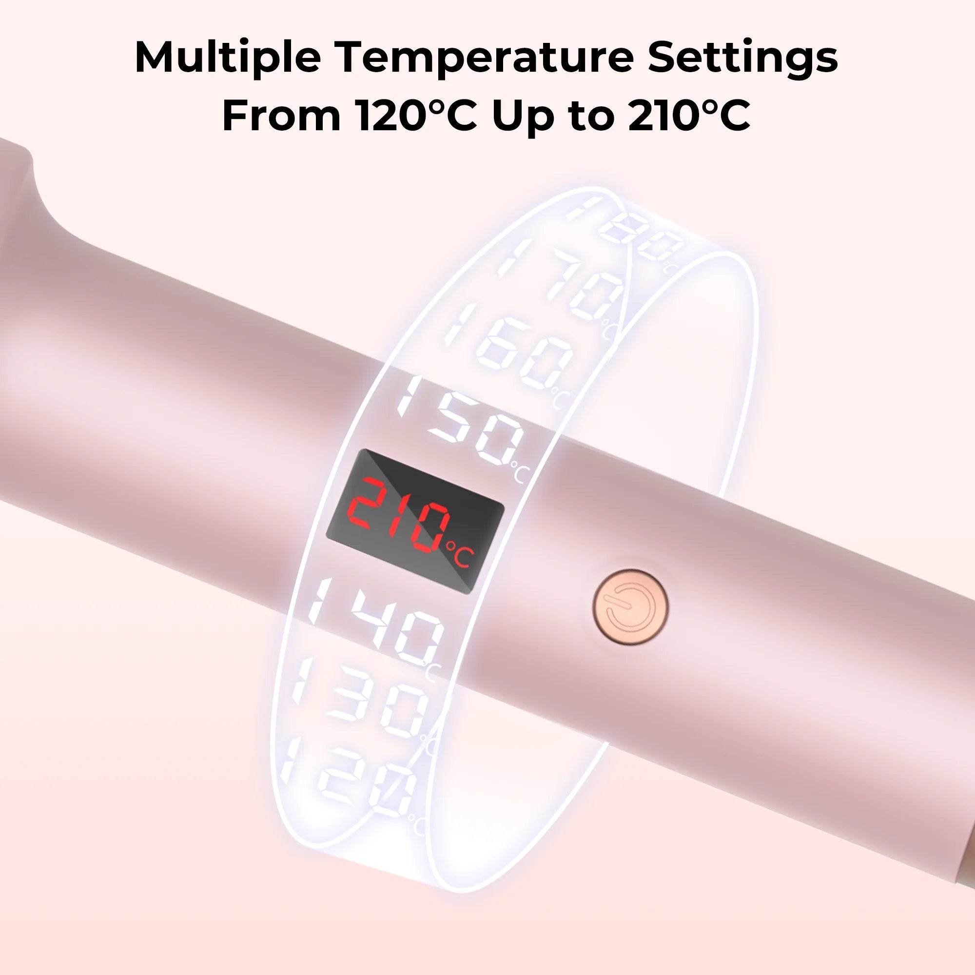 1.5 Inch Ceramic Heated Hair Curling Brush - Smarsty