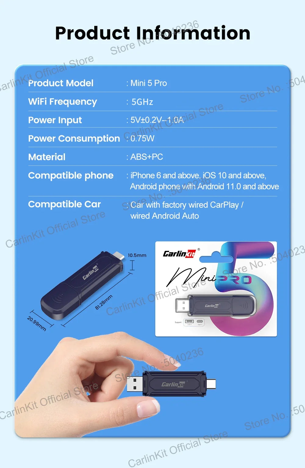 3 In 1 Wireless CarPlay Android Auto Adapter For Cars - Smarsty