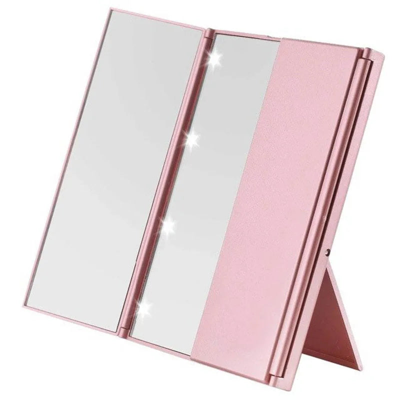 Portable LED Makeup Mirror with Adjustable Stand - Smarsty