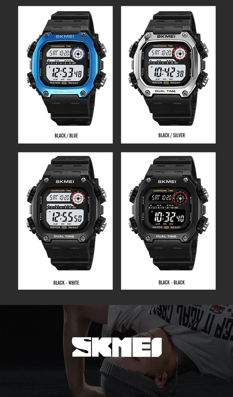 Skmei 2126 Waterproof Digital Sports Watch for Men - Smarsty