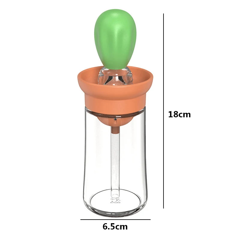 Portable Silicone Oil Bottle With Brush For Easy Cooking - Smarsty