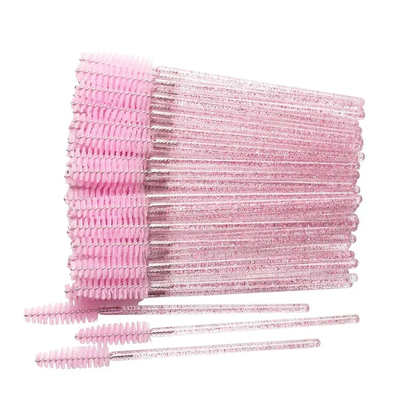 50 Pcs Disposable Eyelash Brushes for Perfect Makeup - Smarsty