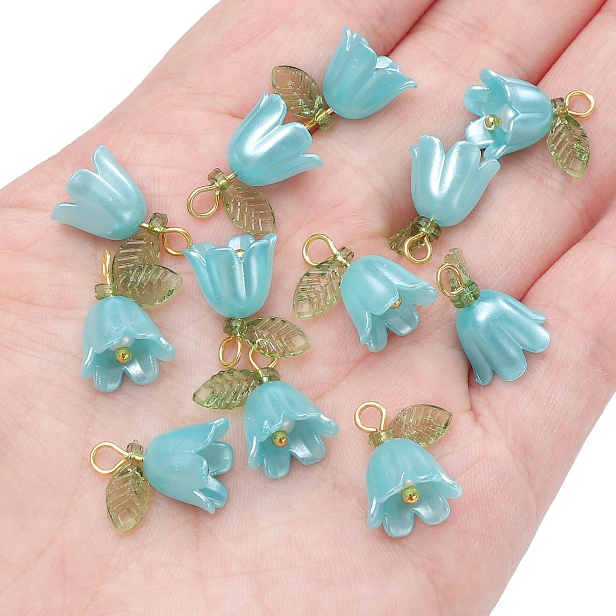 Acrylic Lily of the Valley Flower Beads for Jewelry Making - Smarsty