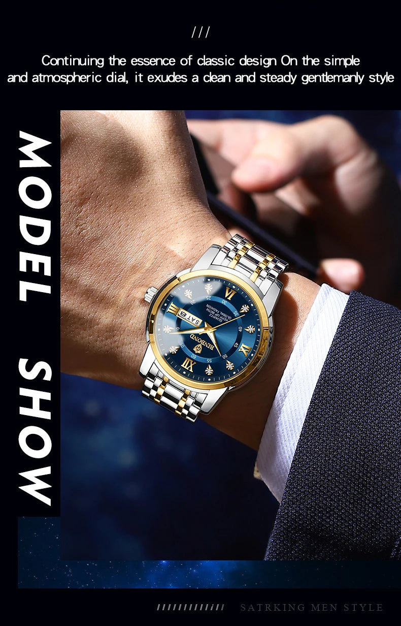 Luxury Waterproof Diver Watch for Men 30ATM - Smarsty