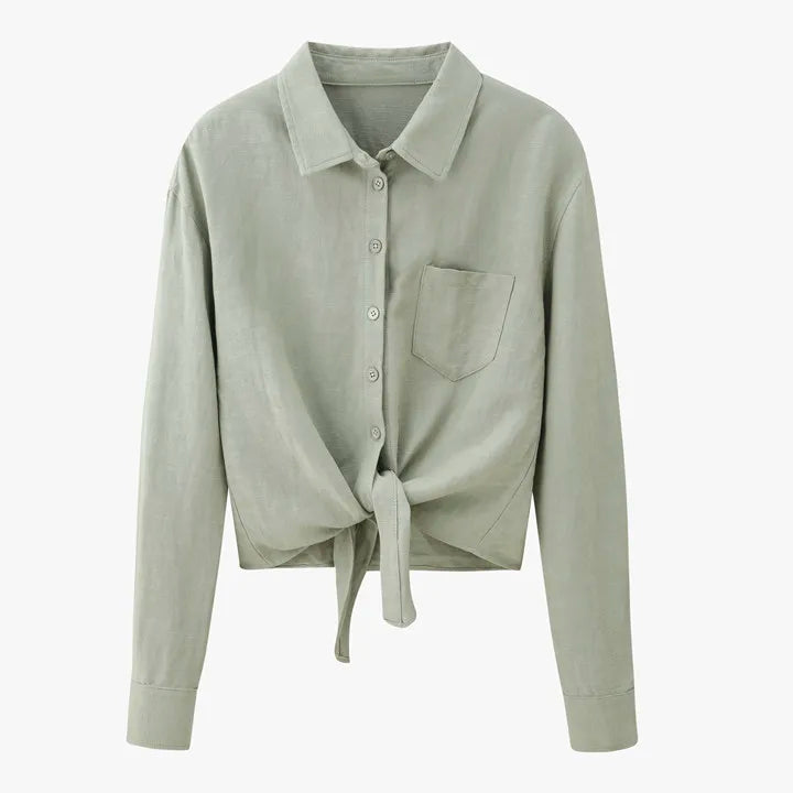 AS 2025 spring summer linen shirt + dress collection high quality print linen and knitting cardigan woman outfit - Smarsty