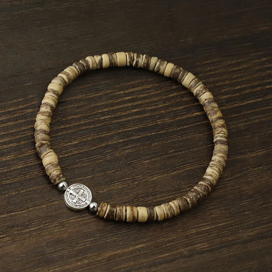 Men's 4mm Beaded Tiger Eye Bracelet Natural Stone Meditation - Smarsty