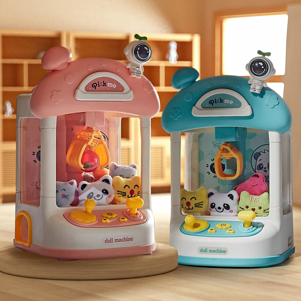 Mini Claw Machine Crane Machines Toy Large Claw Catch Toy Kids Coin Operated Play Game Clip Doll Toys Gifts for Girls and Boys