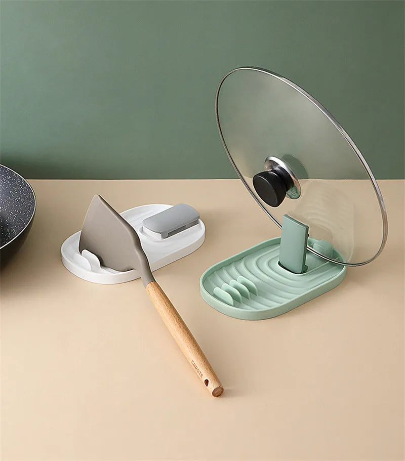 Kitchen Organizer Pot Cover Storage Pancake Turner Rack Soup Ladle Scoop Holder Dish Drain Rack Kitchen Gadgets Accessories