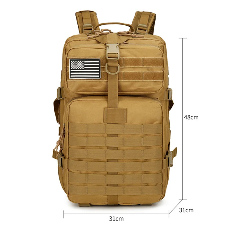 Hiking Backpack-Adjustable Shoulder Straps, Zipper Closure, Travel and Sports Backpack for Camping,Hiking,Cycling,Outdoor Sports - Smarsty