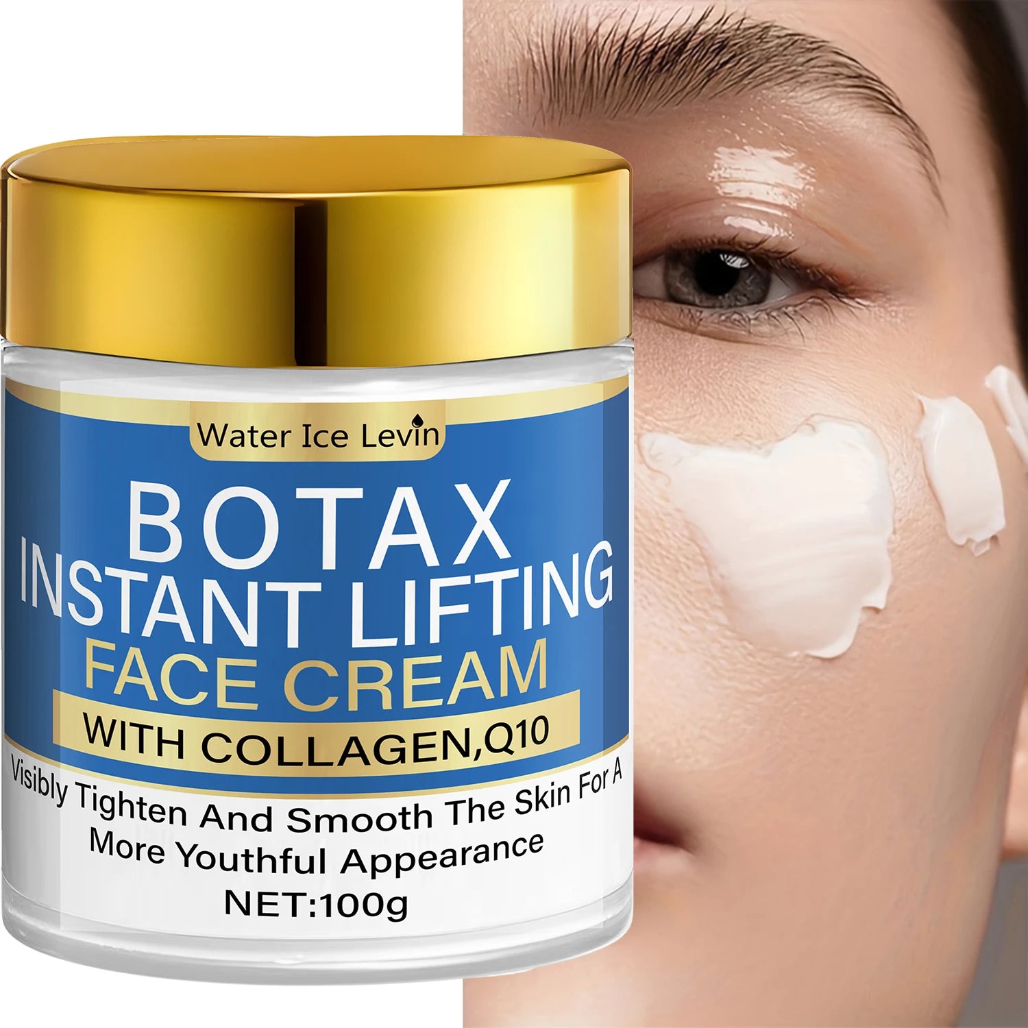Instant Lifting Face Cream | Collagen + Q10 Boost | Visibly Tighter & Smoother Skin - Smarsty