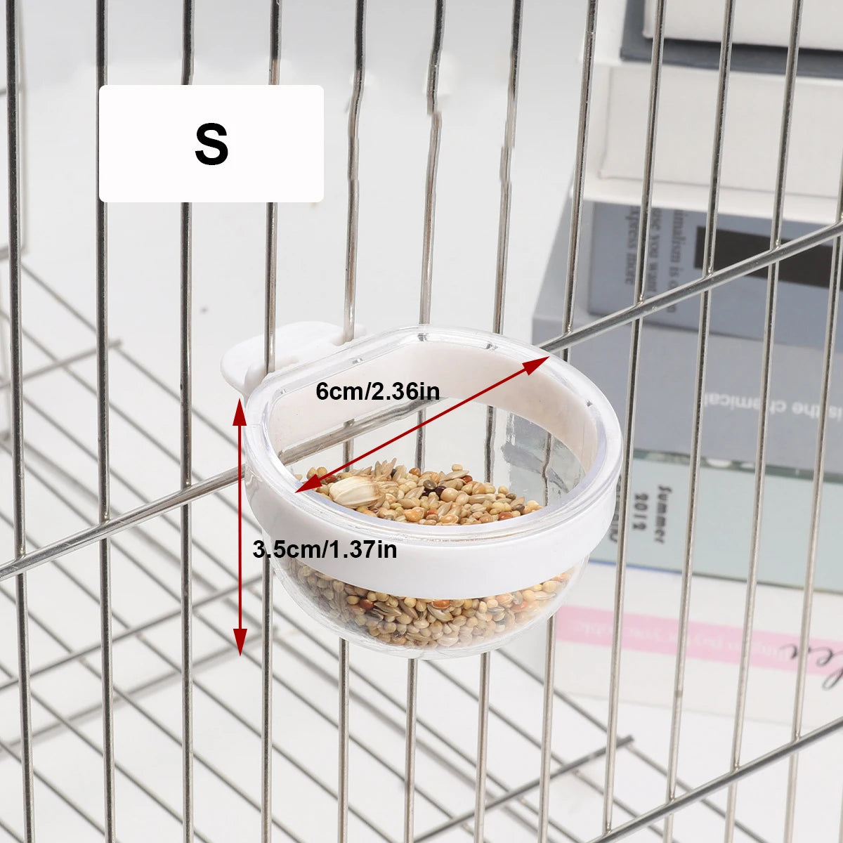 Detachable Plastic Bird Feeding Bowl with Convenient Hanging Design - Smarsty