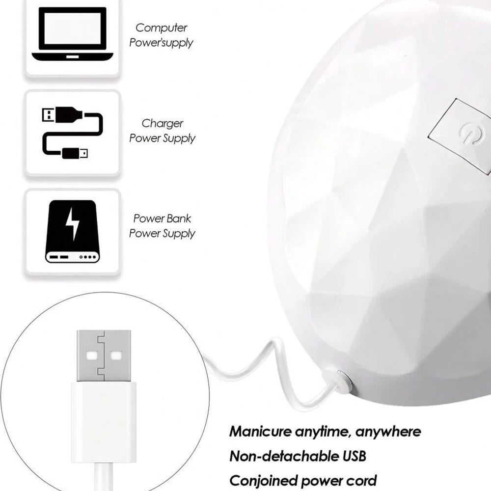 LULAA UV Nail Polish Lamp with Automatic Sensing Feature - Smarsty