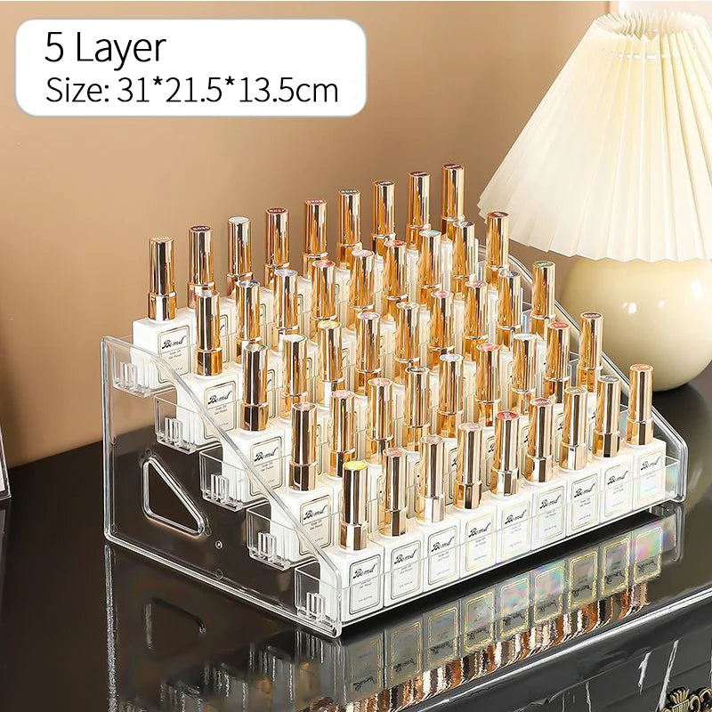 Acrylic Nail Polish Display Rack for Organized Storage - Smarsty