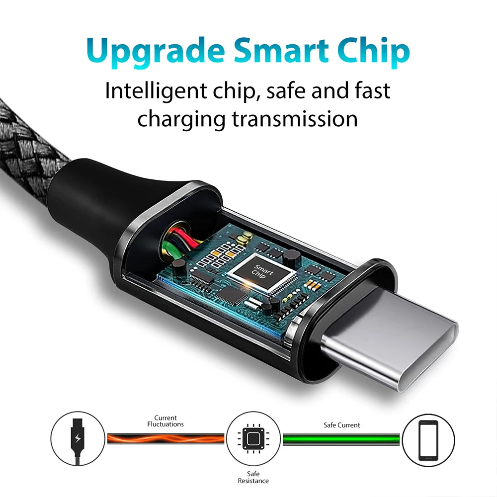 Type C to Type C Cable C to C PD 60W 3m 5m 8m 10-meter Extension Cable for iPhone 15 PRO MAX Plus Huawei Samsung Xiaomi OPPO - Smarsty