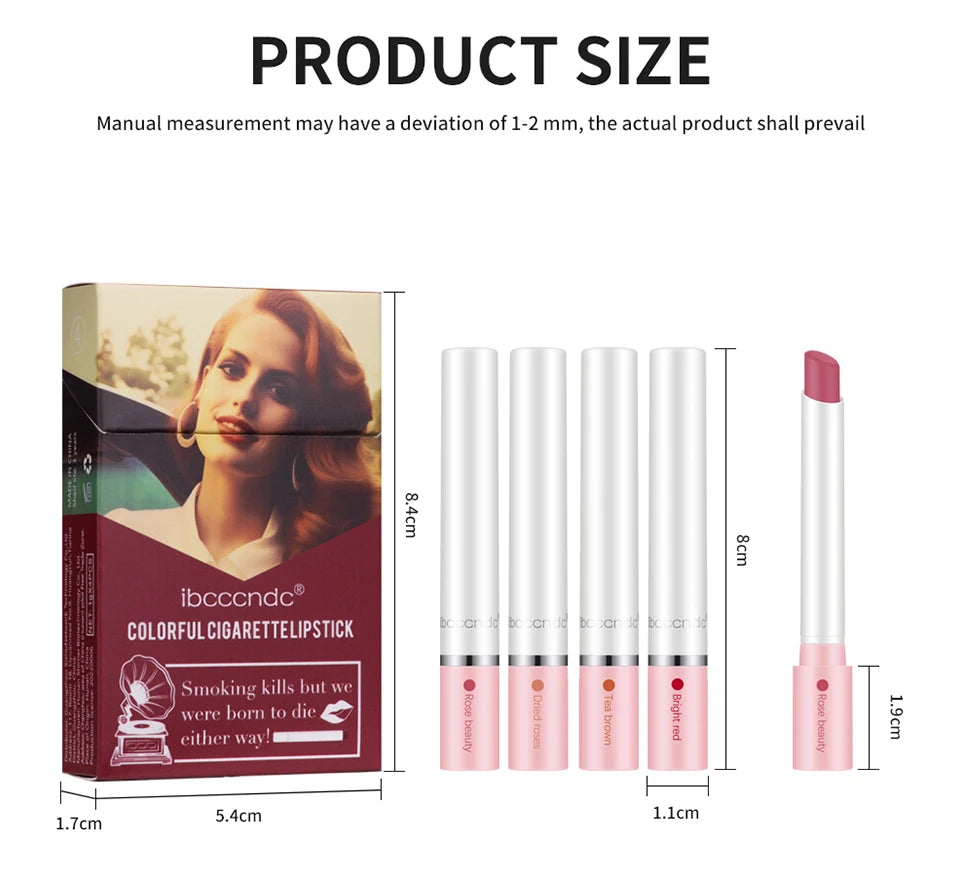 Long Lasting Matte Lipstick Set Waterproof Lip Gloss - Smarsty