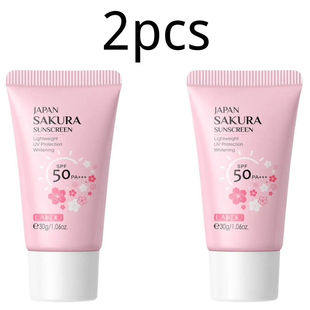 Sakura Sunscreen Cream SPF50 Moisturizing UV Protection - Smarsty