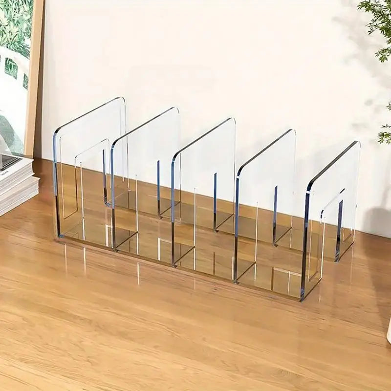 4 Slots Handbag Storage Racks Transparent Wardrobe Divider Shelf Acrylic Storage Holder Closet Organizer Bags Display Racks by Smarsty