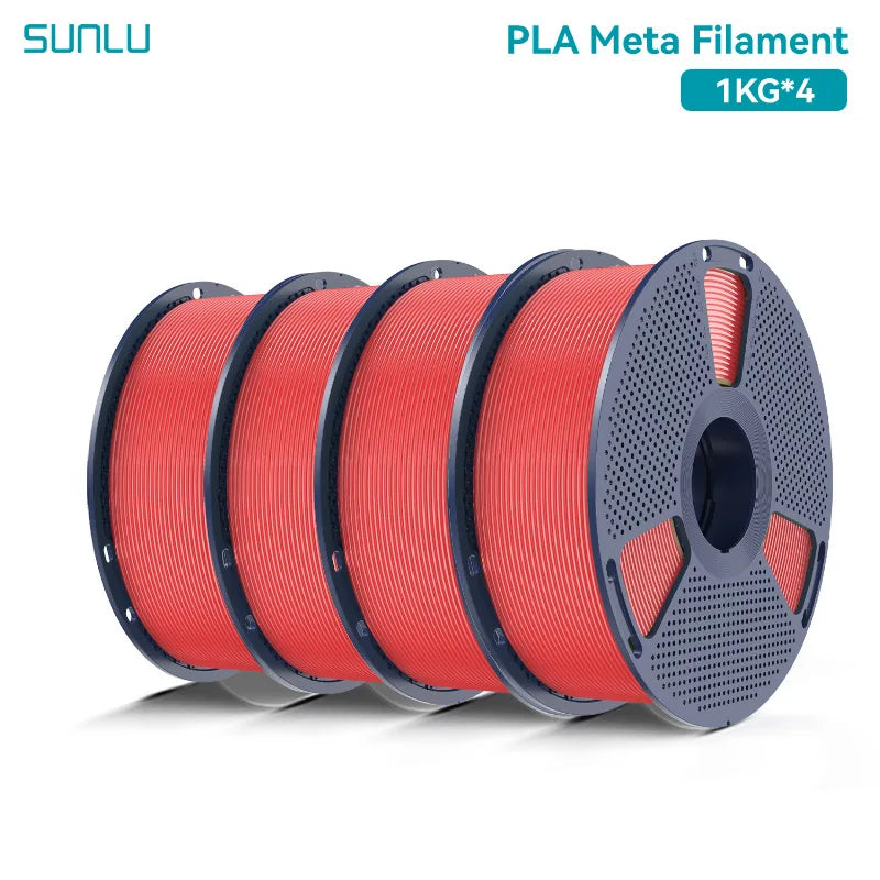 SUNLU PLA Meta 3D Printer Filament 4KG 1KG/Roll 175MM Tolerances +/-0.02MM Filament Fast Shipping 2-7 Days