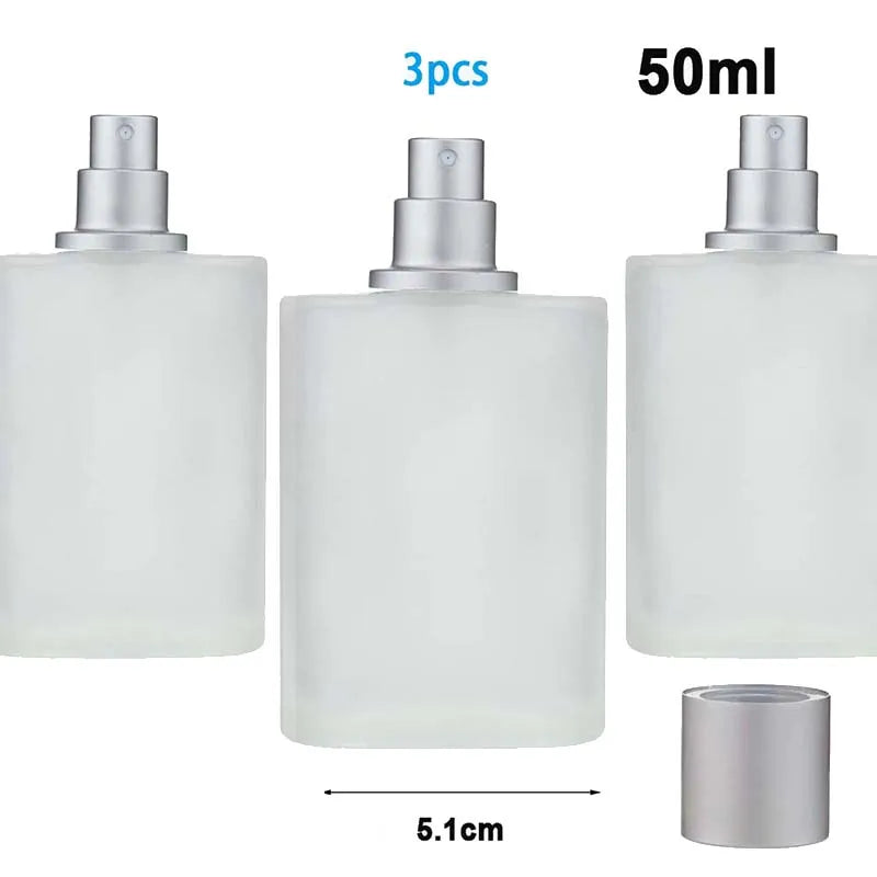 Frosted Glass Spray Bottles Refillable Perfume Atomizer - Smarsty