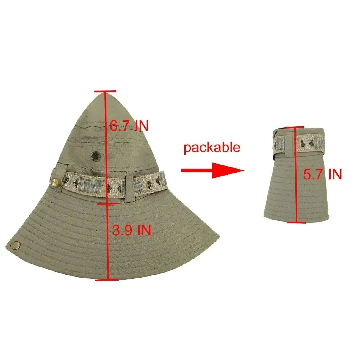 Summer Men Bucket Hat Outdoor UV Protection Wide Brim Panama Safari Hunting Hiking Hat Mesh Fisherman Hat Beach Sunscreen Cap - Smarsty