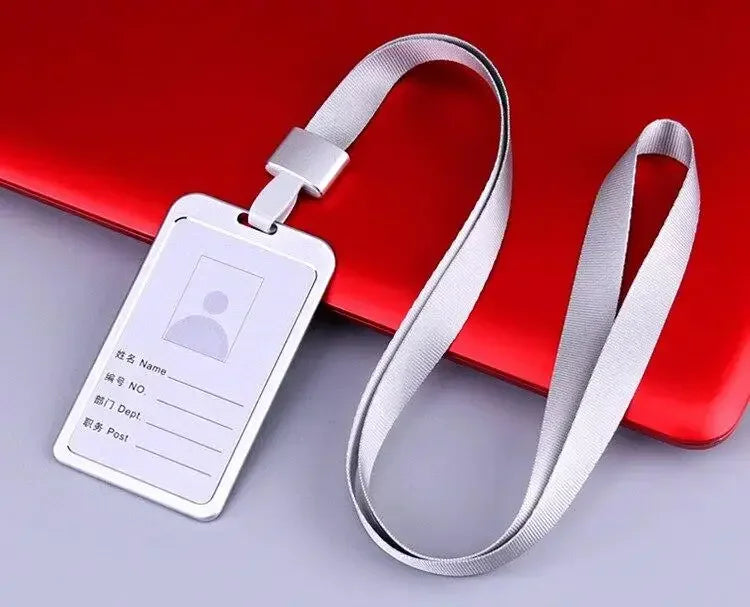 Employee Aluminium Alloy Plastic Credit Card ID Card Cover Case Work Identity Badge Card Cover Bag Women Men Work Card Holders