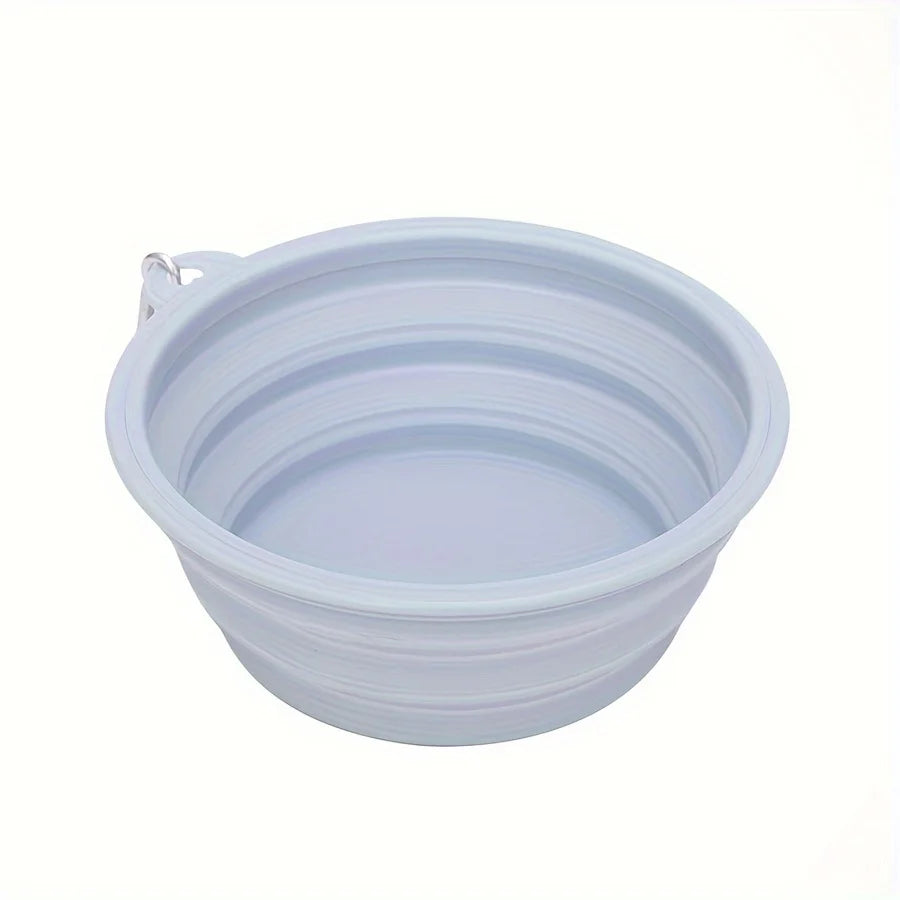 Portable Silicone Dog Travel Bowl for Outdoor Feeding - Smarsty