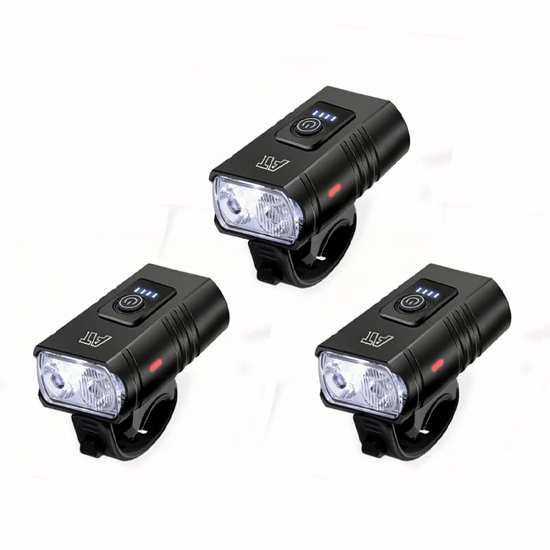 LED Bicycle Front Light Type-C Rechargeable Bicycle Headlight MTB Road Bike Headlamp Easy to Install Cycling Accessories - Smarsty