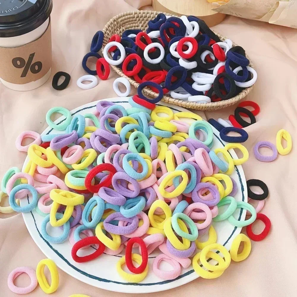 Colorful Nylon Elastic Hair Ties For Kids Gentle Hold - Smarsty